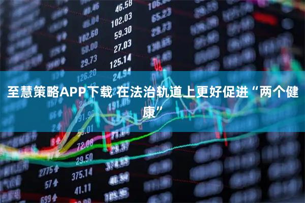 至慧策略APP下载 在法治轨道上更好促进“两个健康”